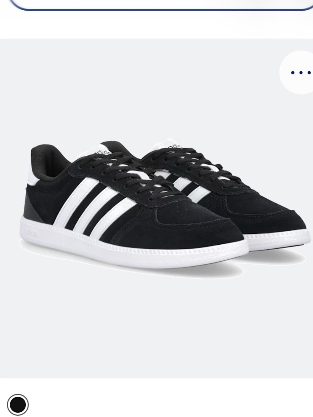Adidas  Breaknet Sleek Lace-up Sneakers Black and White Classic Lace-Up Sneakers